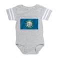 thumbnail image 1 of CafePress - South Dakota Flag - Cute Infant Baby Football Bodysuit, 1 of 3