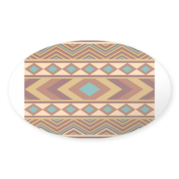 CafePress - Southwestern Navajo - Sticker (Oval)