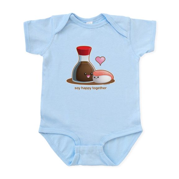CafePress - Soy Happy Together Infant Bodysuit - Baby Light Bodysuit, Size Newborn - 24 Months