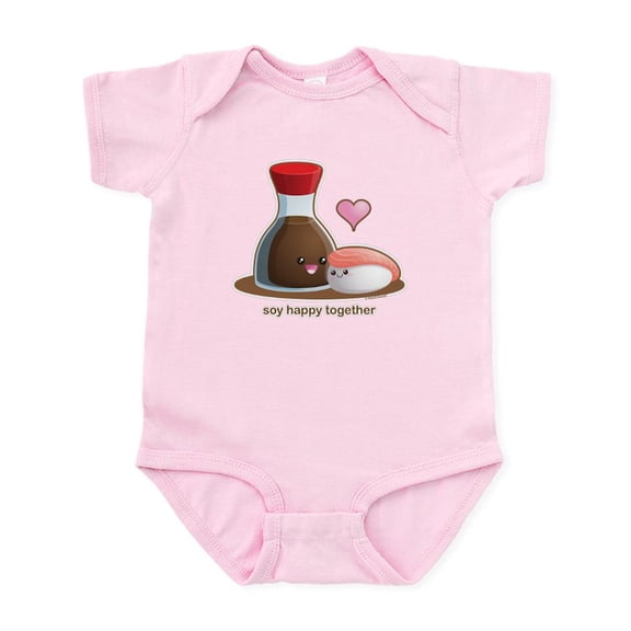 CafePress - Soy Happy Together Infant Bodysuit - Baby Light Bodysuit, Size Newborn - 24 Months