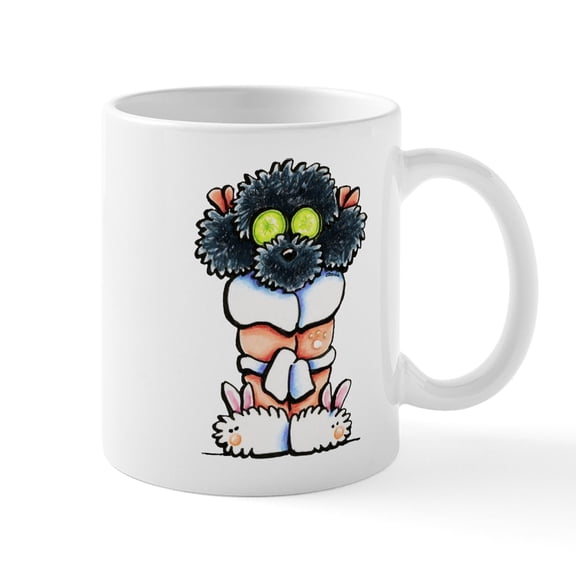 CafePress - Spa Poodle Mugs - 11 oz Ceramic Mug - Novelty Coffee Tea Cup