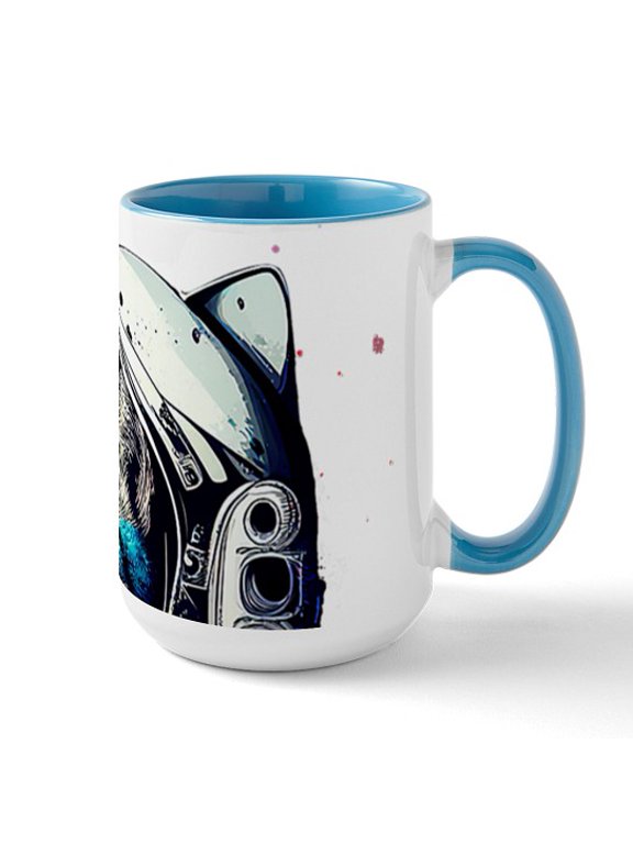 - Space Cat Astronaut Shirt Cosmonaut Astrocat Cosmo - 15 oz Ceramic Large Novelty Mug