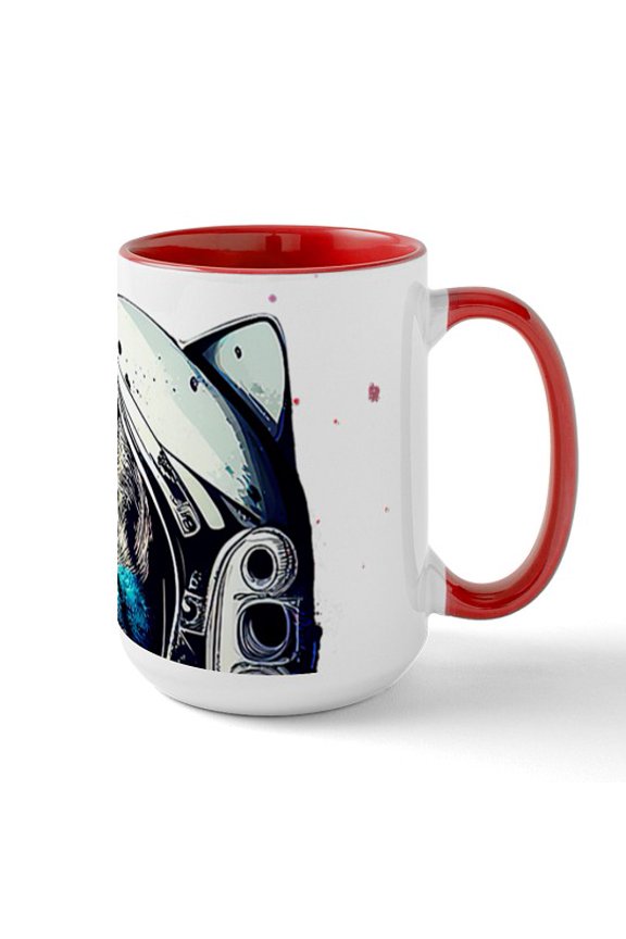 - Space Cat Astronaut Shirt Cosmonaut Astrocat Cosmo - 15 oz Ceramic Large Novelty Mug