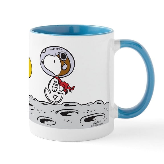 CafePress - Space Snoopy - 11 oz Ceramic Mug - Novelty Coffee Tea Cup