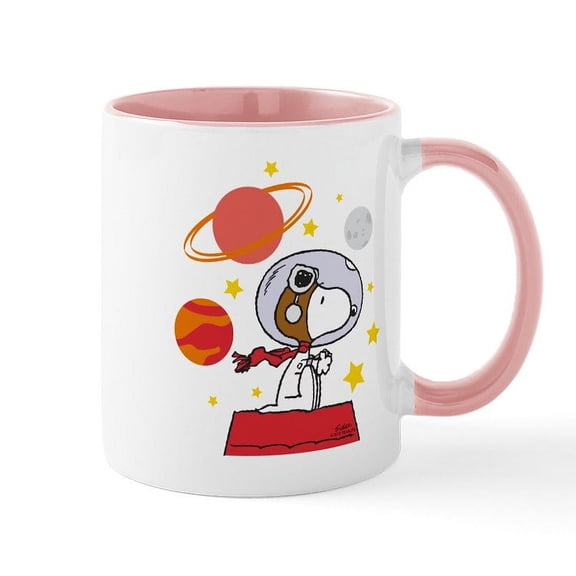 CafePress - Space Snoopy - 11 oz Ceramic Mug - Novelty Coffee Tea Cup