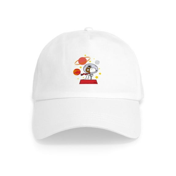 CafePress - Space Snoopy Cap - Adjustable 100% Brushed Unisex Casual Cotton Baseball Cap, Beige, 1