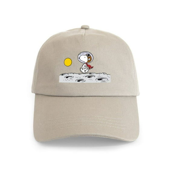 CafePress - Space Snoopy Cap - Adjustable 100% Brushed Unisex Casual Cotton Baseball Cap, Beige, 1