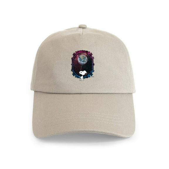 CafePress - Space Snoopy Cap - Adjustable 100% Brushed Unisex Casual Cotton Baseball Cap, Beige, 1