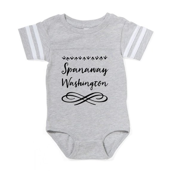 CafePress - Spanaway Washington - Cute Infant Baby Football Bodysuit