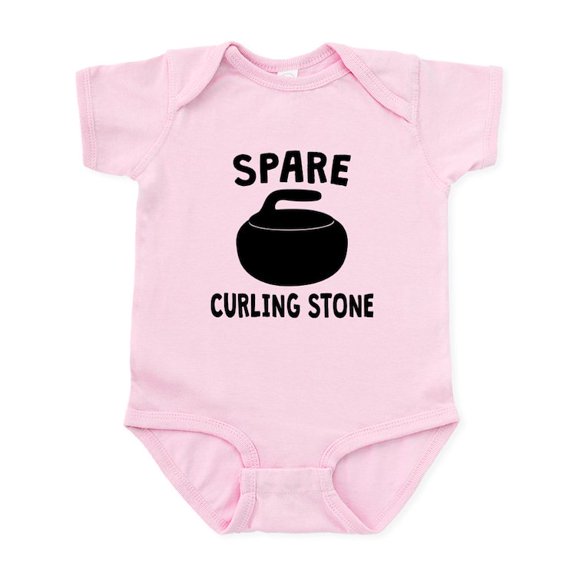 CafePress - Spare Curling Stone Body Suit - Baby Light Bodysuit, Size Newborn - 24 Months