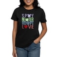 thumbnail image 1 of CafePress - Spay Neuter Adopt Love 2 Women's Dark T Shirt - Women's Traditional Fit Dark T-Shirt, 1 of 4