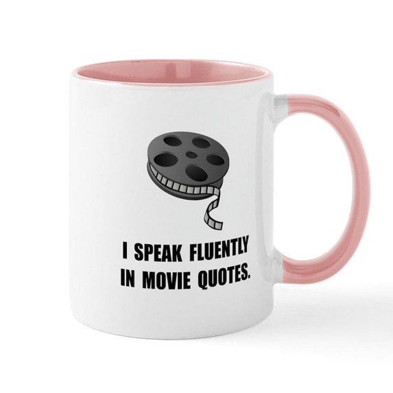 CafePress - Speak Movie Quotes Mug - 11 oz Ceramic Mug - Novelty Coffee Tea Cup