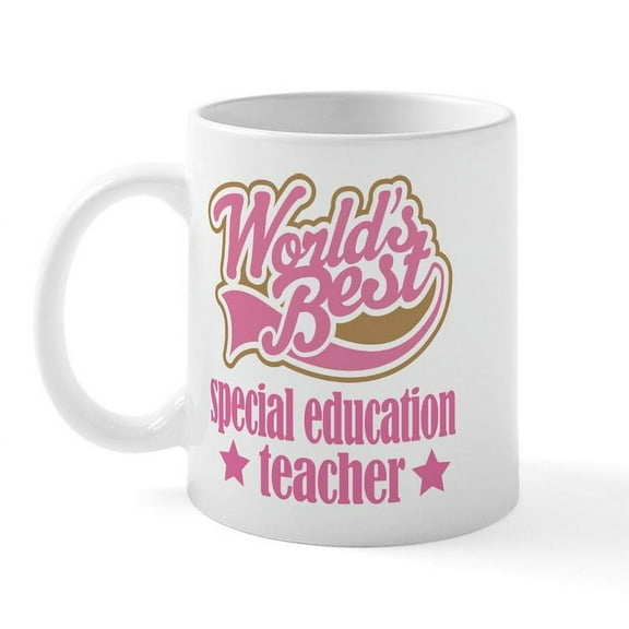 CafePress - Special Education Teacher Gift (Worlds Best) Mug - 11 oz Ceramic Mug - Novelty Coffee Tea Cup