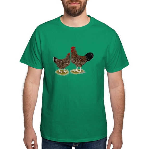 CafePress - Speckled Sussex Chickens Dark T Shirt - Men's Classic Graphic Cotton T-Shirt