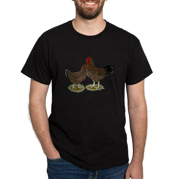 CafePress - Speckled Sussex Chickens Dark T Shirt - Men's Classic Graphic Cotton T-Shirt