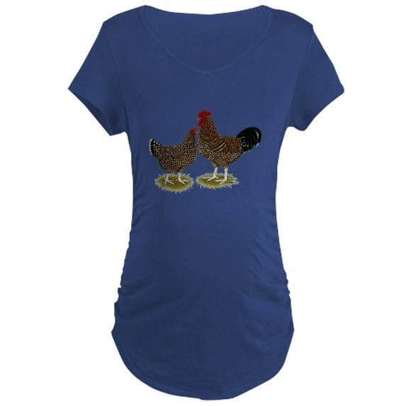CafePress - Speckled Sussex Chickens Maternity Dark T Shirt - Maternity Dark T-Shirt
