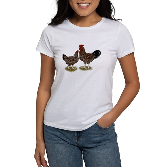 CafePress - Speckled Sussex Chickens Women's T Shirt - Women's Classic T-Shirt