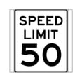 thumbnail image 1 of CafePress - Speed Limit 50 Sticker - Square Sticker 3" x 3", 1 of 1
