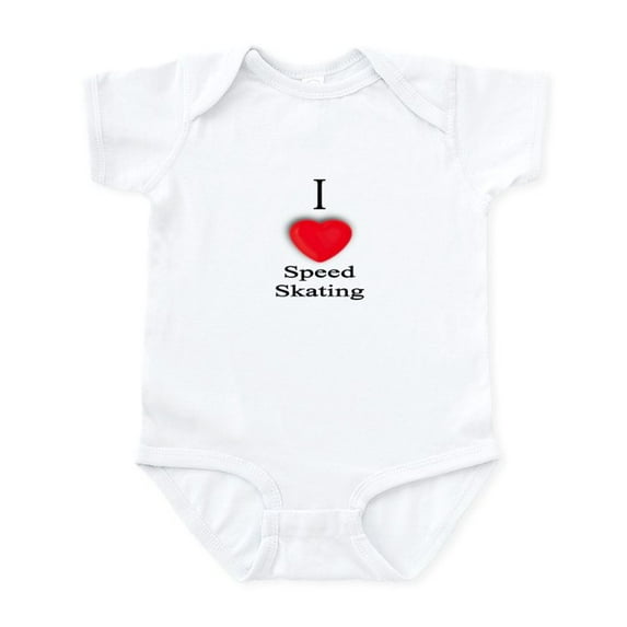 CafePress - Speed Skating Infant Creeper - Baby Light Bodysuit, Size Newborn - 24 Months