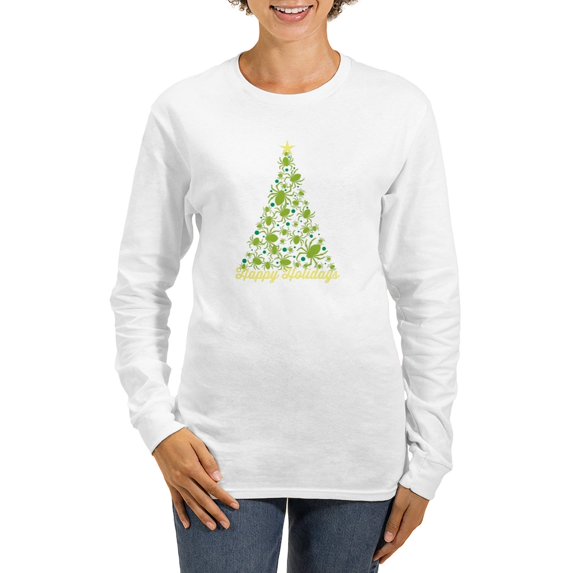 CafePress - Spider Christmas Tree Long Sleeve T Shirt - Women's Long Sleeve Graphic Casual T-Shirt