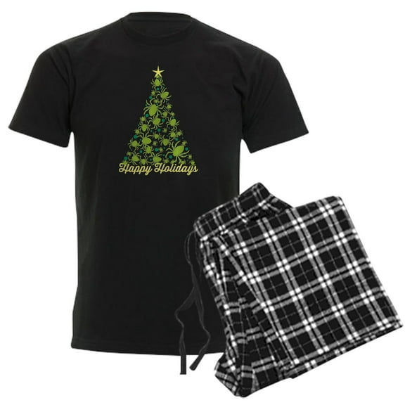 CafePress - Spider Christmas Tree Pajamas - Men's Dark Loose Fit Cotton Pajama Set