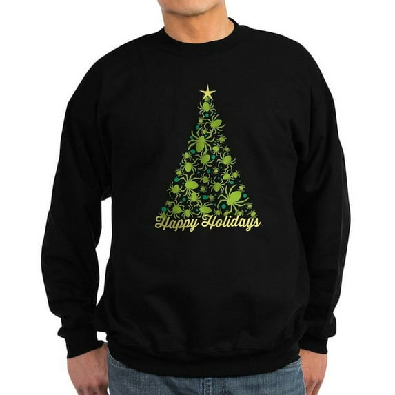 CafePress - Spider Christmas Tree Sweatshirt - Classic Crew Neck Sweatshirt