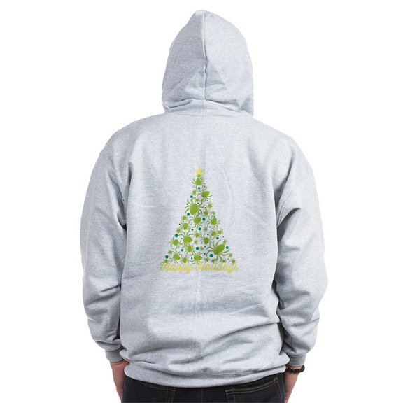 CafePress - Spider Christmas Tree Sweatshirt - Zip Hoodie, Classic Hooded Sweatshirt with Metal Zipper