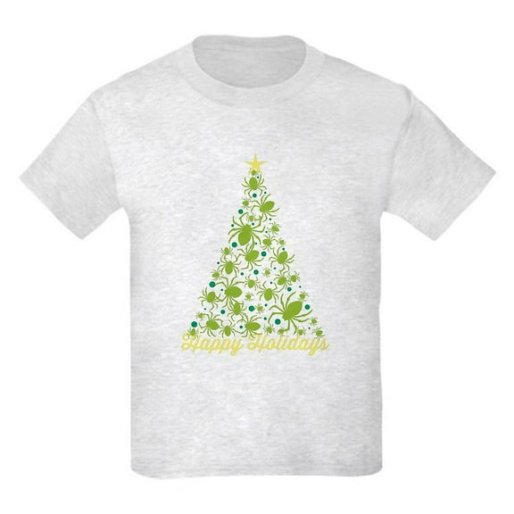 CafePress - Spider Christmas Tree T Shirt - Light T-Shirt Kids XS-XL