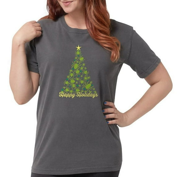 CafePress - Spider Christmas Tree T Shirt - Womens Comfort Colors® Shirt