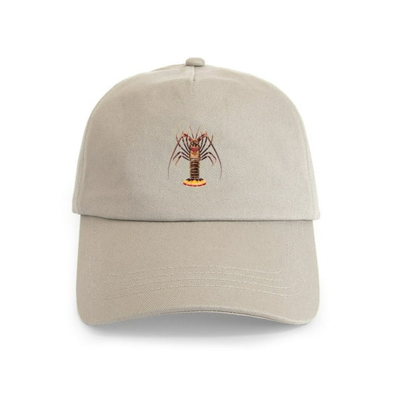 CafePress - Spiny Lobster Rock Lobster Logo Cap - Adjustable 100% Brushed Unisex Casual Cotton Baseball Cap, Beige, 1