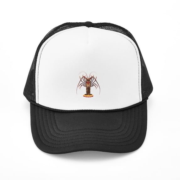 CafePress - Spiny Lobster Rock Lobster Logo - Adjustable Unisex Printed Trucker Hat with Mesh Back