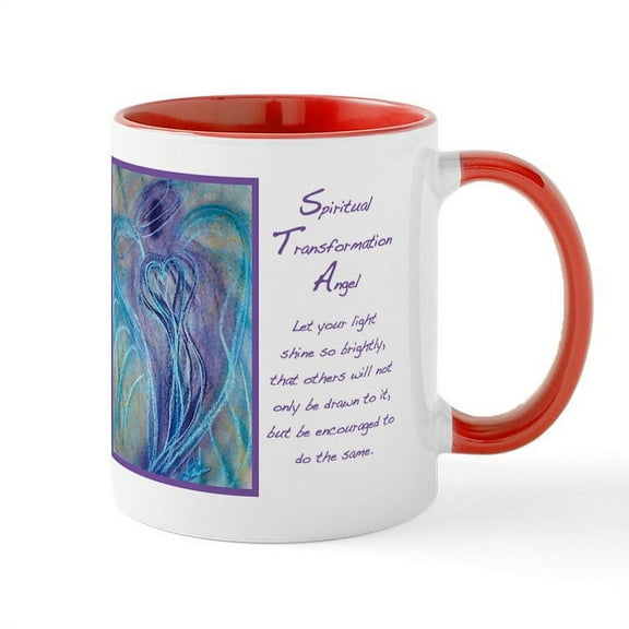 CafePress - Spiritual Transformation Angel Mugs - 11 oz Ceramic Mug - Novelty Coffee Tea Cup