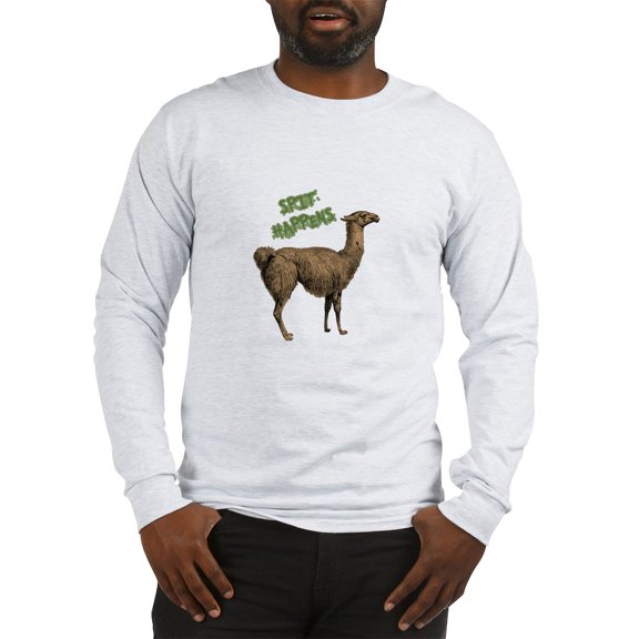 CafePress - Spit Happens Long Sleeve T Shirt - Unisex Cotton Long Sleeve T-Shirt