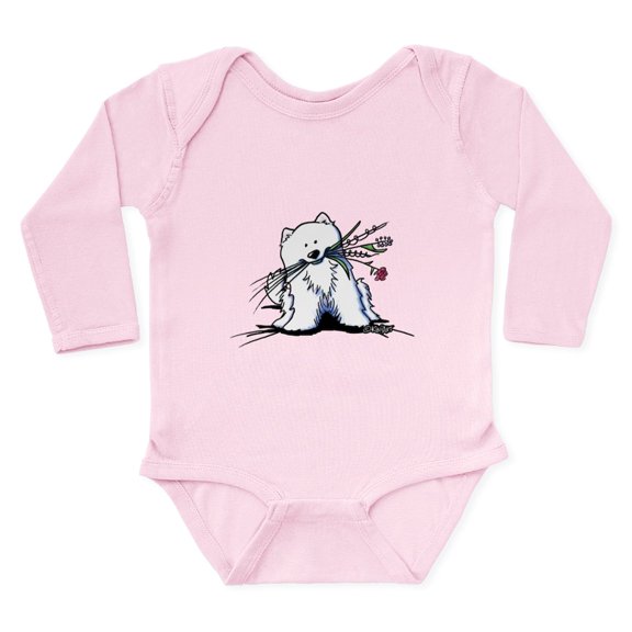CafePress - Spitz Cutiepie Long Sleeve Infant Bodysuit - Long Sleeve Cotton Baby Bodysuit