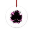 thumbnail image 1 of CafePress - Splatter Club Pink -  Round Wood Ornament 4", 1 of 2