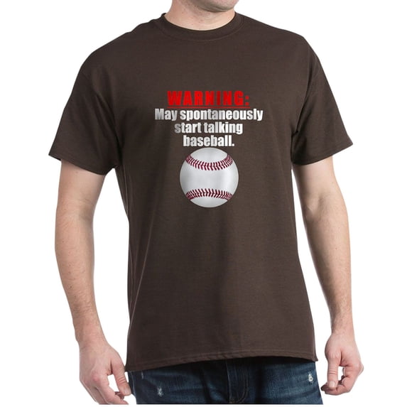 CafePress - Spontaneous Baseball Talk T Shirt - Men's Classic Graphic Cotton T-Shirt