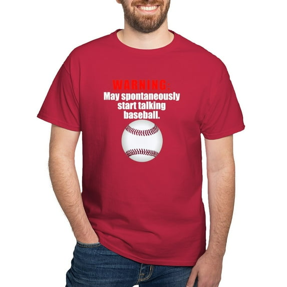 CafePress - Spontaneous Baseball Talk T Shirt - Men's Classic Graphic Cotton T-Shirt