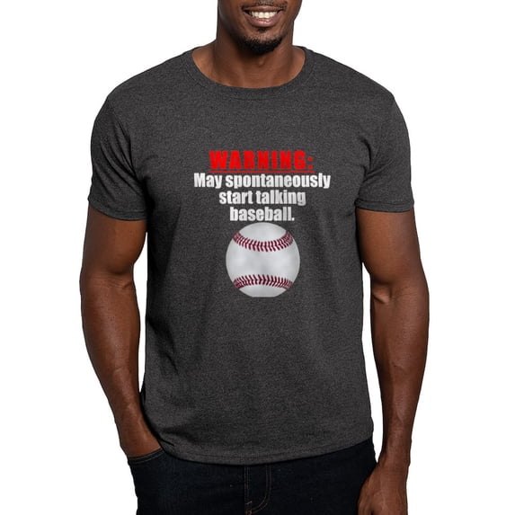 CafePress - Spontaneous Baseball Talk T Shirt - Men's Classic Graphic Cotton T-Shirt