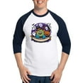 thumbnail image 1 of CafePress - Spooky & Fun Whimsical Halloween Cartoon - Cotton Baseball Jersey, 3/4 Raglan Sleeve Shirt, 1 of 4