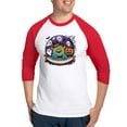 thumbnail image 1 of CafePress - Spooky & Fun Whimsical Halloween Cartoon - Cotton Baseball Jersey, 3/4 Raglan Sleeve Shirt, 1 of 1