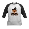 thumbnail image 1 of CafePress - Spooky Halloween Design Adorable Ghosts And Bats Kids Baseball T Shirt - Kids Cotton Baseball Jersey, 3/4 Sleeve Shirt, 1 of 4