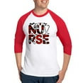 thumbnail image 1 of CafePress - Spooky Halloween Nurse - Cotton Baseball Jersey, 3/4 Raglan Sleeve Shirt, 1 of 4