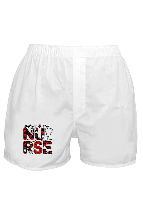 - Spooky Halloween Nurse - Men's Novelty Boxer Shorts