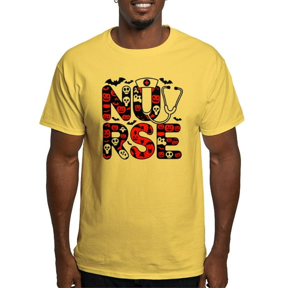 CafePress - Spooky Halloween Nurse Men's Value T Shirt - Men's Classic Graphic T-Shirt