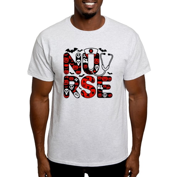 CafePress - Spooky Halloween Nurse Men's Value T Shirt - Men's Classic Graphic T-Shirt