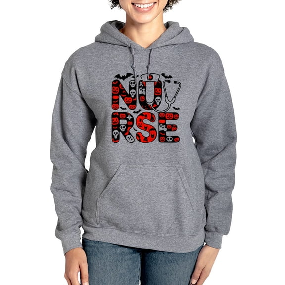 CafePress - Spooky Halloween Nurse - Pullover Hoodie, Classic & Comfortable Hooded Sweatshirt