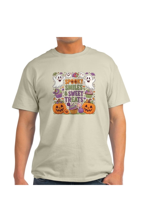 - Spooky Smiles And Sweet Treats Halloween Design Men's Value T Shirt - Men's Classic Graphic T-Shirt