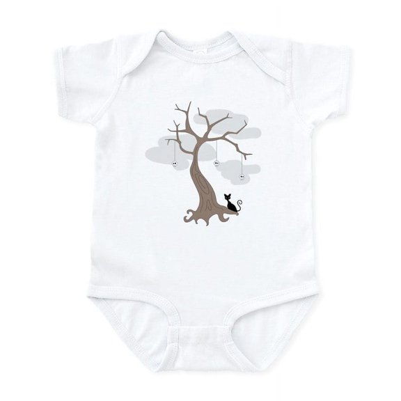 CafePress - Spooky Tree Body Suit - Baby Light Bodysuit, Size Newborn - 24 Months