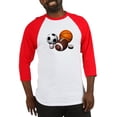 thumbnail image 1 of CafePress - Sports Balls Baseball Jersey - Cotton Baseball Jersey, 3/4 Raglan Sleeve Shirt, 1 of 4