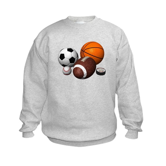 CafePress - Sports Balls Kids Sweatshirt - Kids Sweatshirt, Youth Crew Neck Sweatshirt